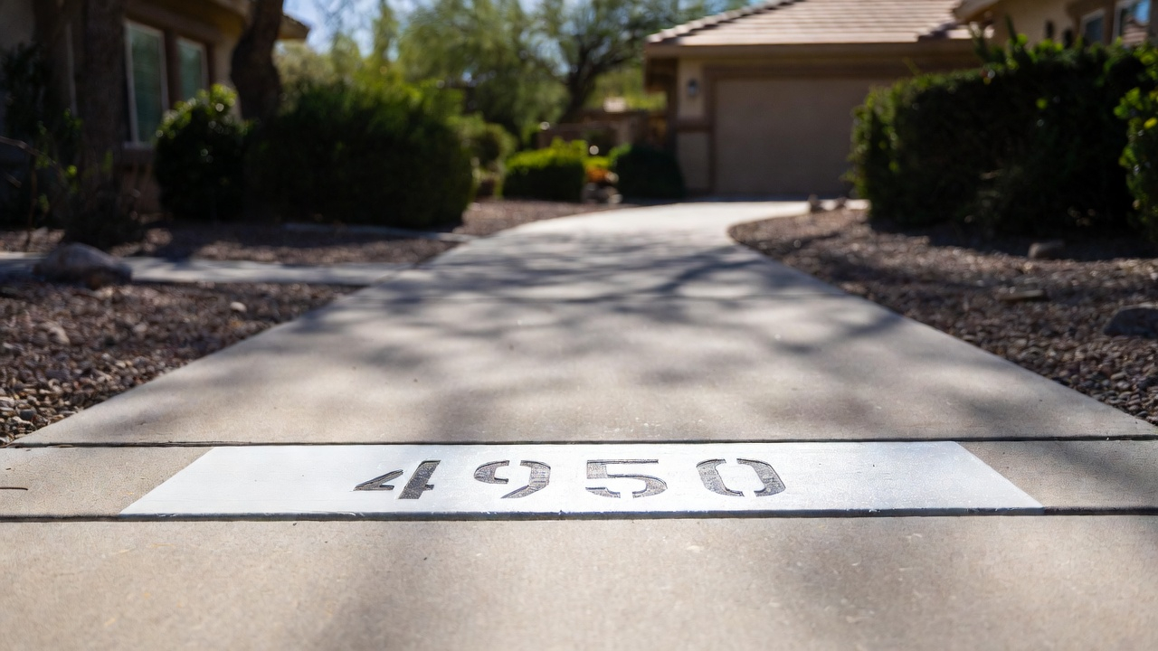 Walkway house number upgrade