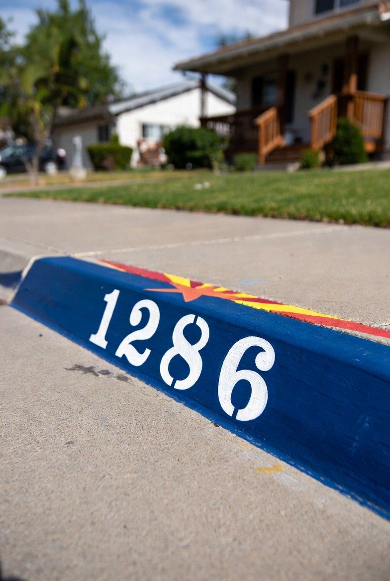 Arizona pride curb painting 1286